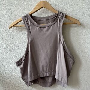 lululemon - Cropped Open Back Top - Dusty Lilac